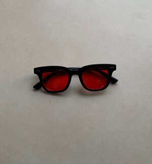 RED TINTED SUNGLASSES