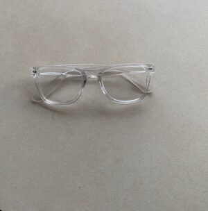 TRANSPARENT WHITE FRAME SUNGLASS